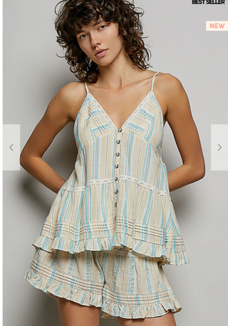 The Saltair Tank - BLUE/YELLOW