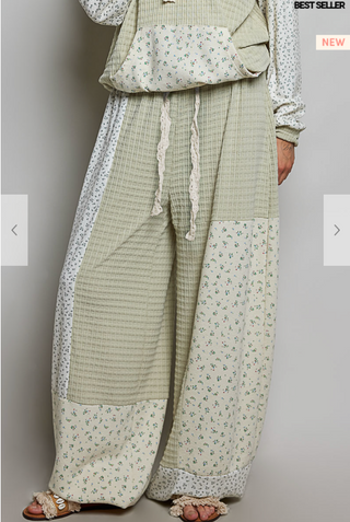 The Saltwater Petals Joggers - SAGE