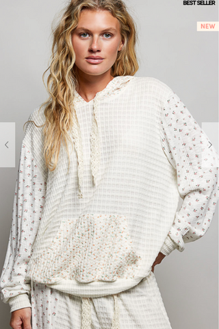 The Saltwater Petal Hoodie - NATURAL