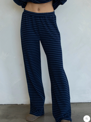 The Ashton Fleece Pants - NAVY