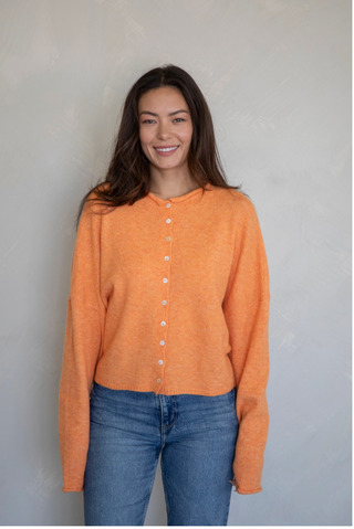The Honey Knit Cardigan - ORANGE PREORDER END OF NOVEMBER