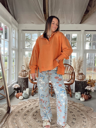 Sunset Trails Floral Jeans