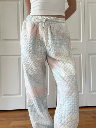 Blue Day Dreamer Quilted Joggers - XS-XXX-LARGE