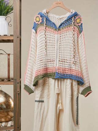 The Catch Me By The Shore Chrochet Zip