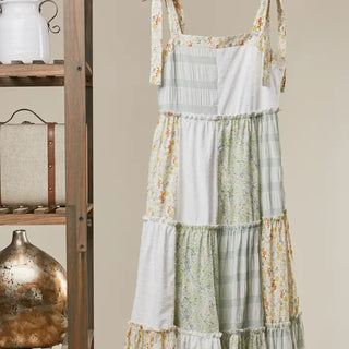 The Green Floral Delight Dress