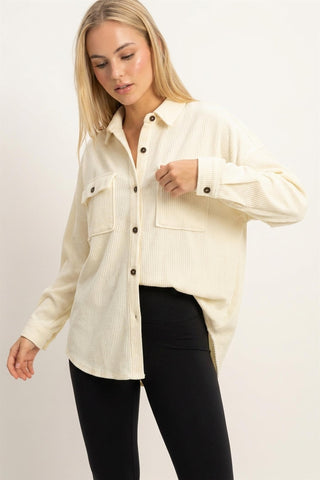 The Going Out Waffle Button Downs (ALL COLORS)
