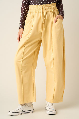 The Izzy Barrel Pants - HONEY GOLD