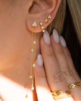 Mini Butterfly Studs | Gold