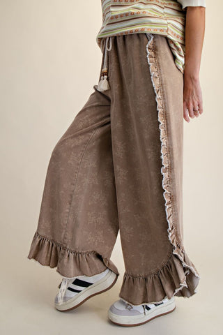 The Autumn Garden Plaza Pants - TAN
