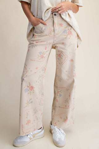 easel floral pants