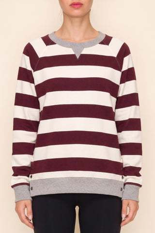 Cozy Girl Striped Pullover