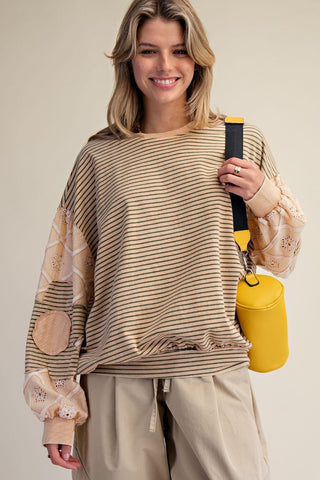 Harvest Meadow Striped Pullover