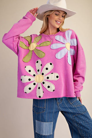 The Walking On Sunshine Pullover - DRAGON FRUIT