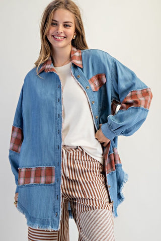 Harvest Honey Flannel Shacket