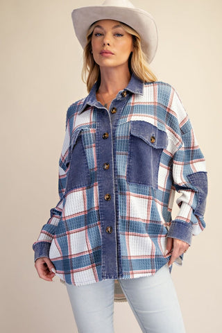 The Chestnut Corduroy Flannel - NAVY