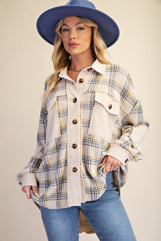 The Chestnut Corduroy Flannel - CREAM PREORDER EXTENDED 1 WEEK