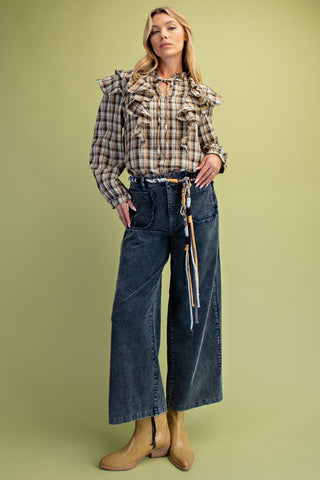 The Remie Corduroy Pants - NAVY